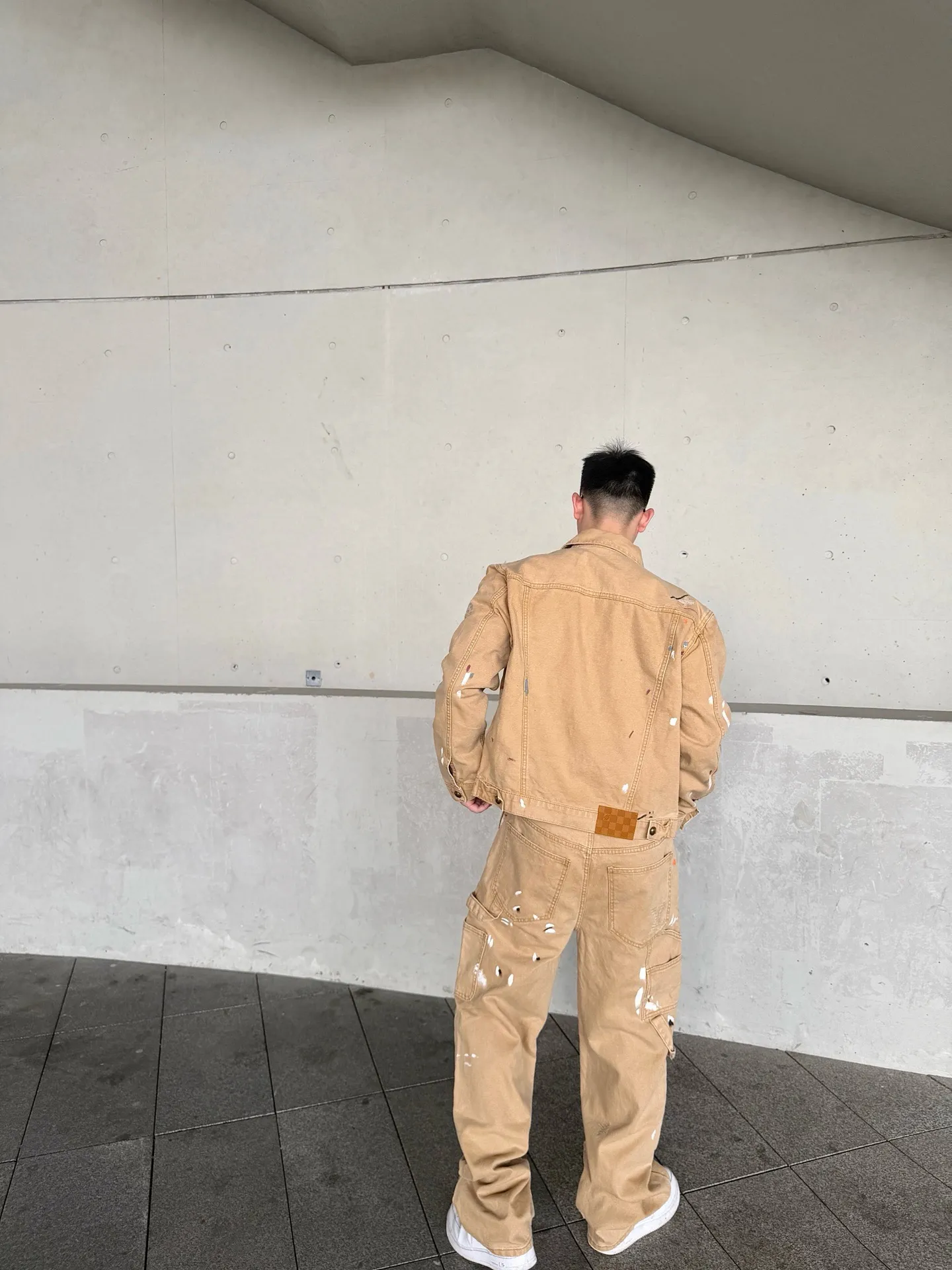Louis Vuitton/Louis Vuitton graffiti splash suit jeans